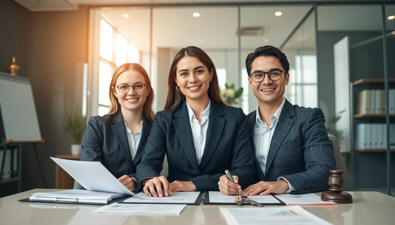 Business agreement signing